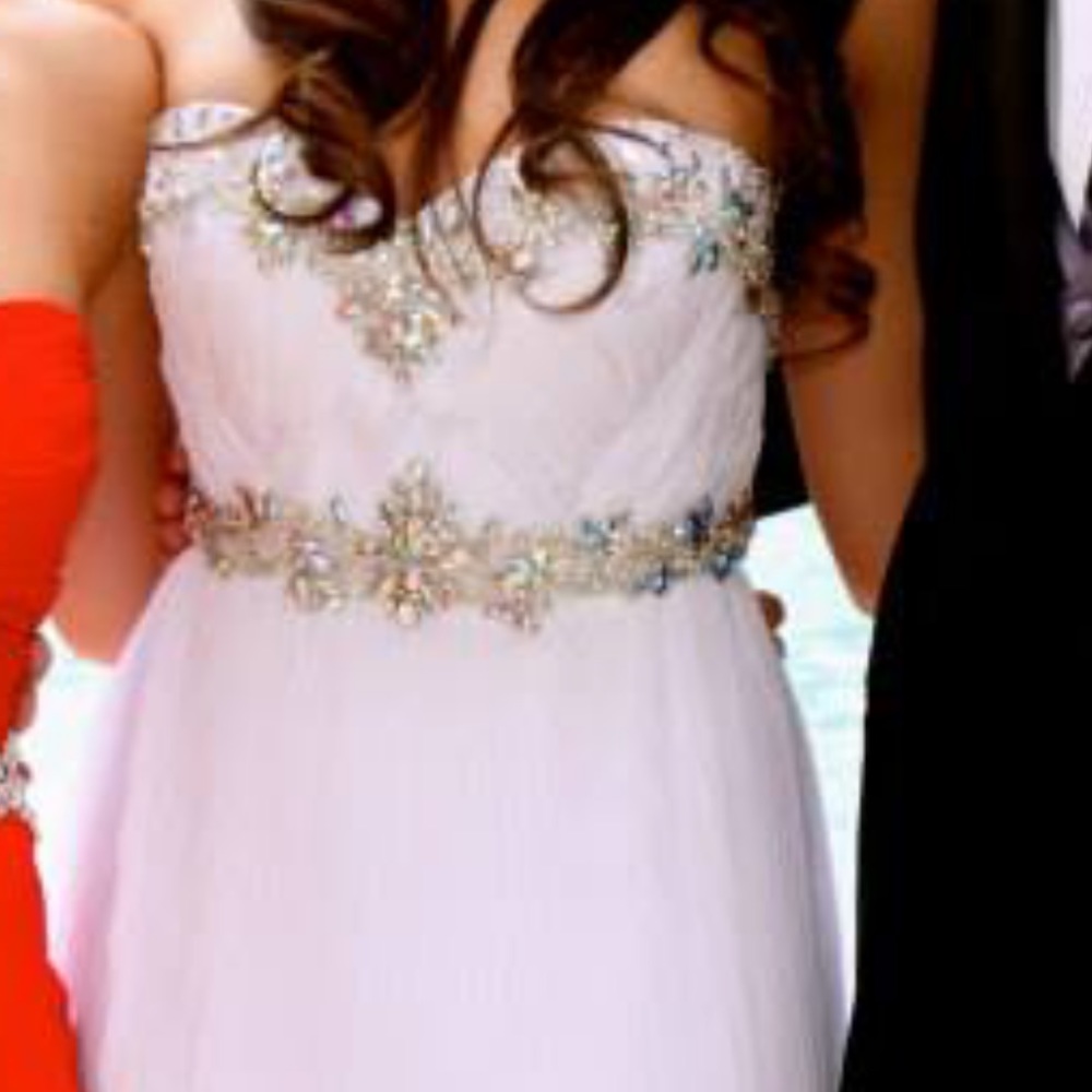 White Long Formal Dress